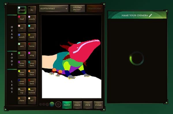 Google AI Assisted Monster Generator
