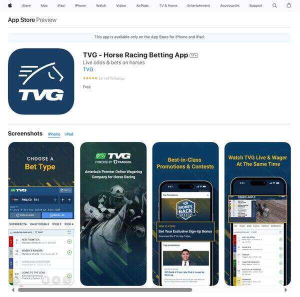 TVG Horse Racing Betting App